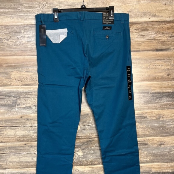 Banana Republic Men's Fulton Stretch Chino Skinny Fit Pants Teal NWT - Picture 4 of 4